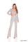 Pant Suit Long Beaded Formal Pant Suit Silver