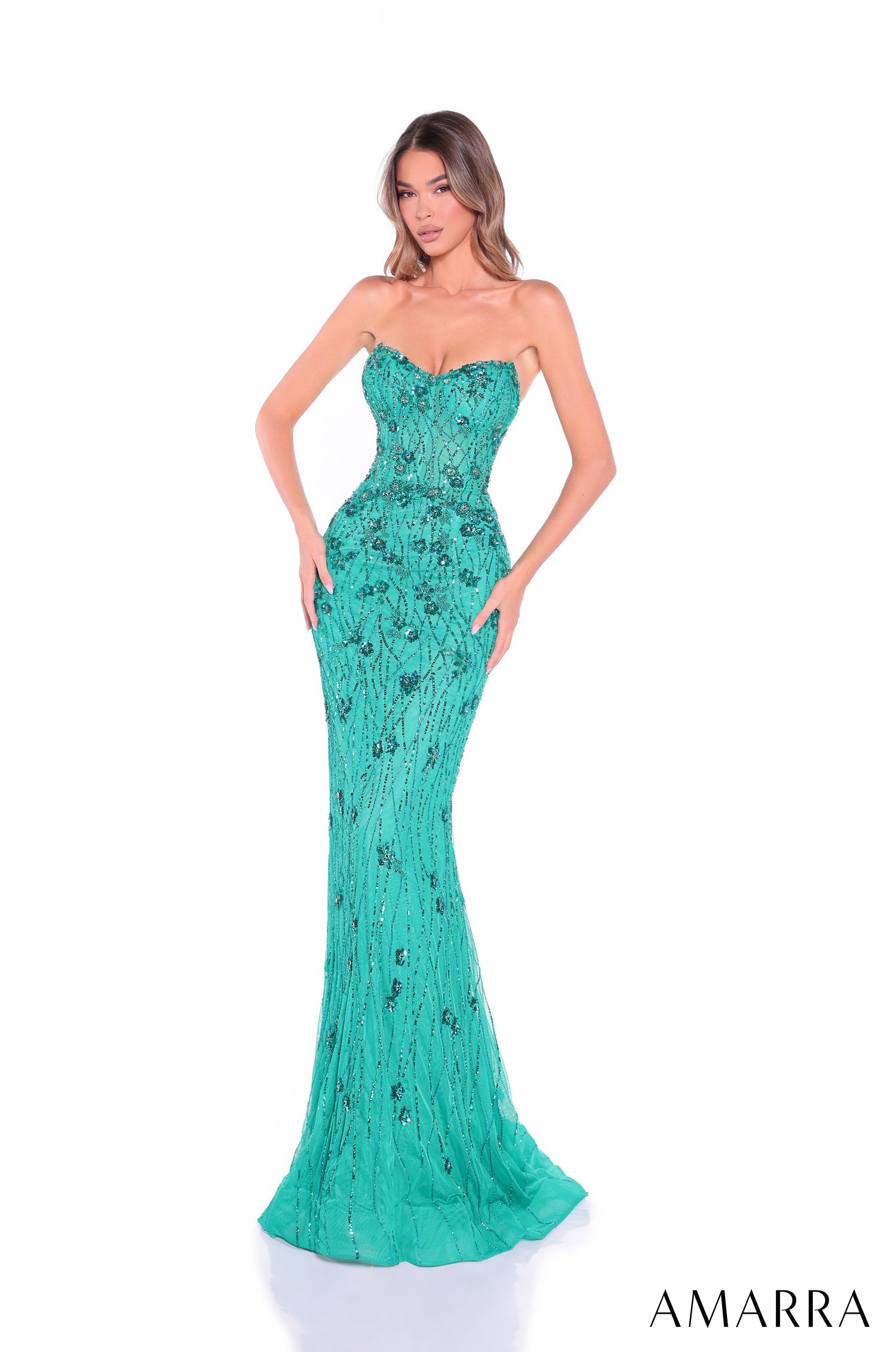 Prom Dresses Long Prom Evening Sequin Fitted Dress Jade