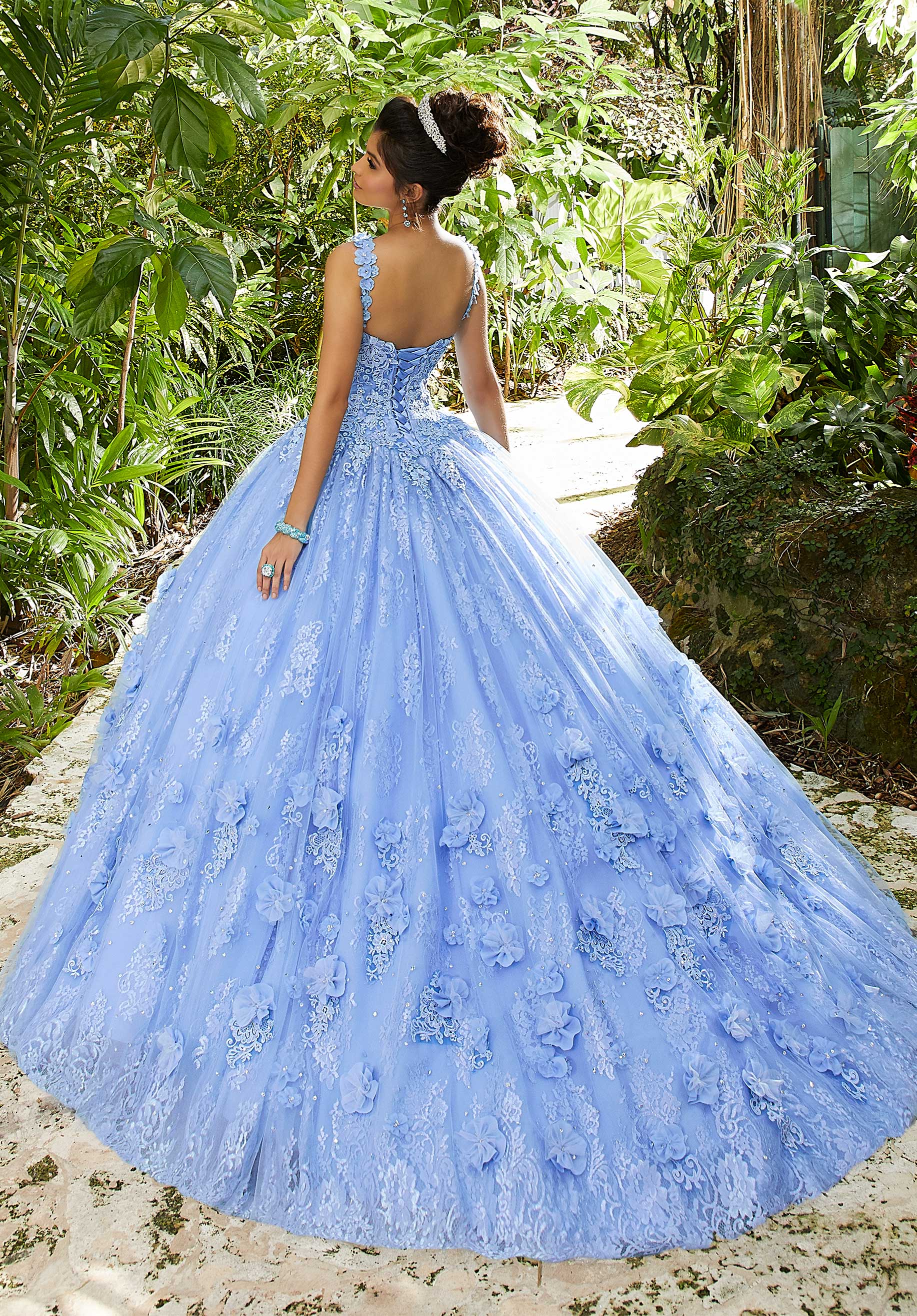 Sweetheart Floor-Length Tulle Quinceañera Ball Gown MGNY Madeline Gardner New York 89250