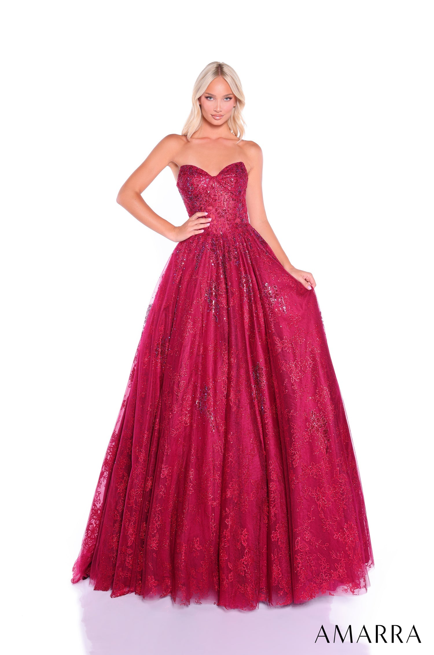 Prom Dresses Long Glitter A Line Ball Gown Wine