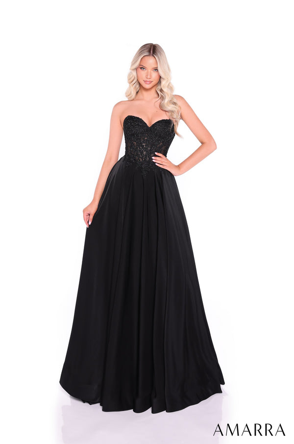 Amarra 89433 A Line Lace Prom Evening Dress
