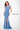 Formal Dresses Beaded Long Ruffle Slit Formal Evening Dress Wedgewood