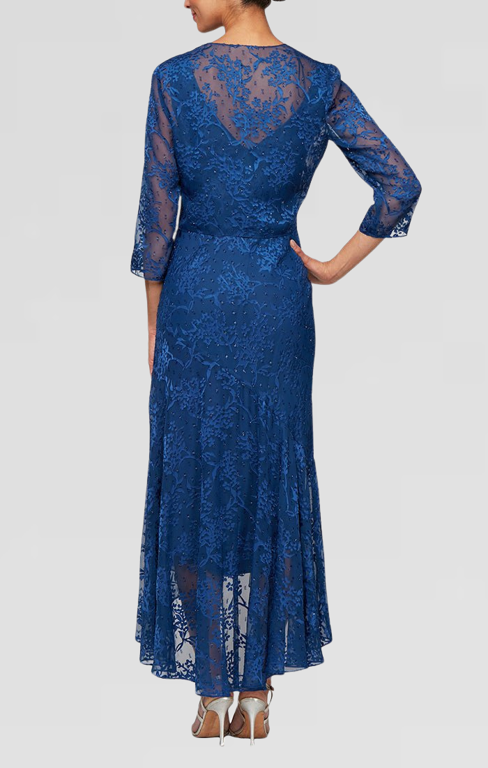 Alex Evenings 8175734 High Low Formal Mother of the Bride Jacket Dress
