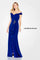 Formal Dresses Long Fitted Slit Formal Evening Dress Navy Blue