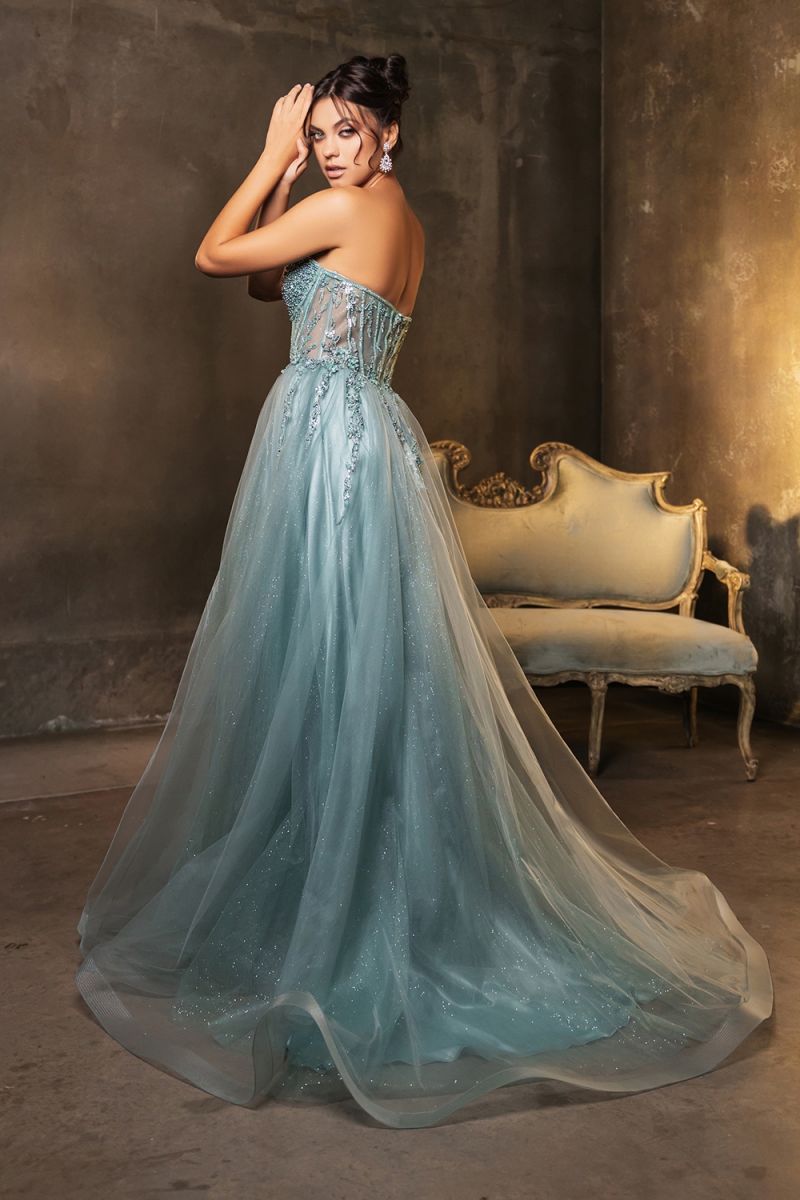 Sweetheart Floor-Length Tulle Prom A-Line May Queen RQ8184