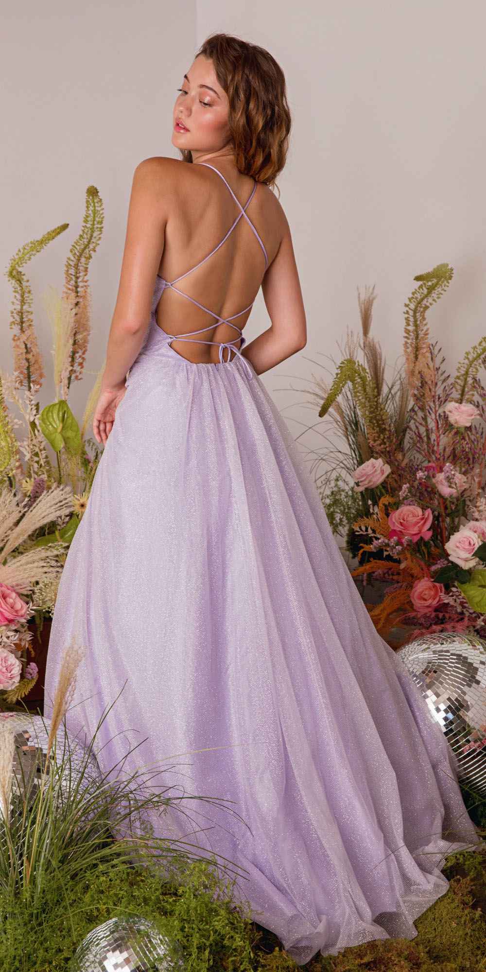 Prom Dresses Long Prom Formal A Line Glitter Dress Eureka Fashion 9009 Lilac