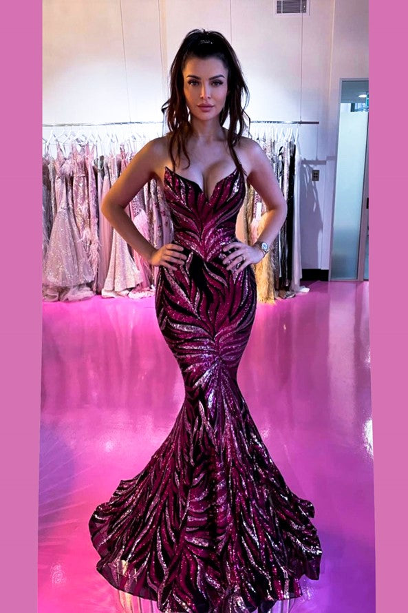 Portia and Scarlett PS22538 Long Strapless Mermaid Prom Dress