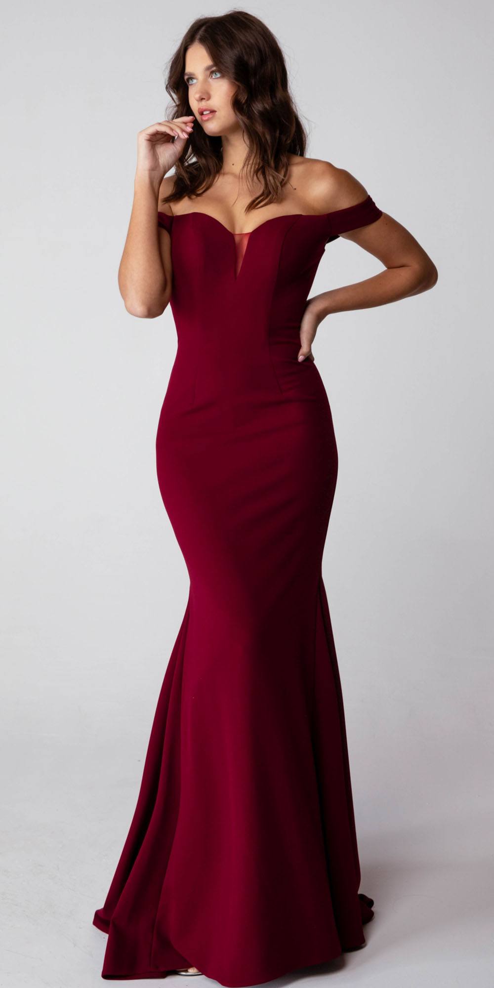 Prom Dresses Long Mermaid Formal Prom Dress Eureka Fashion 9081 Burgundy