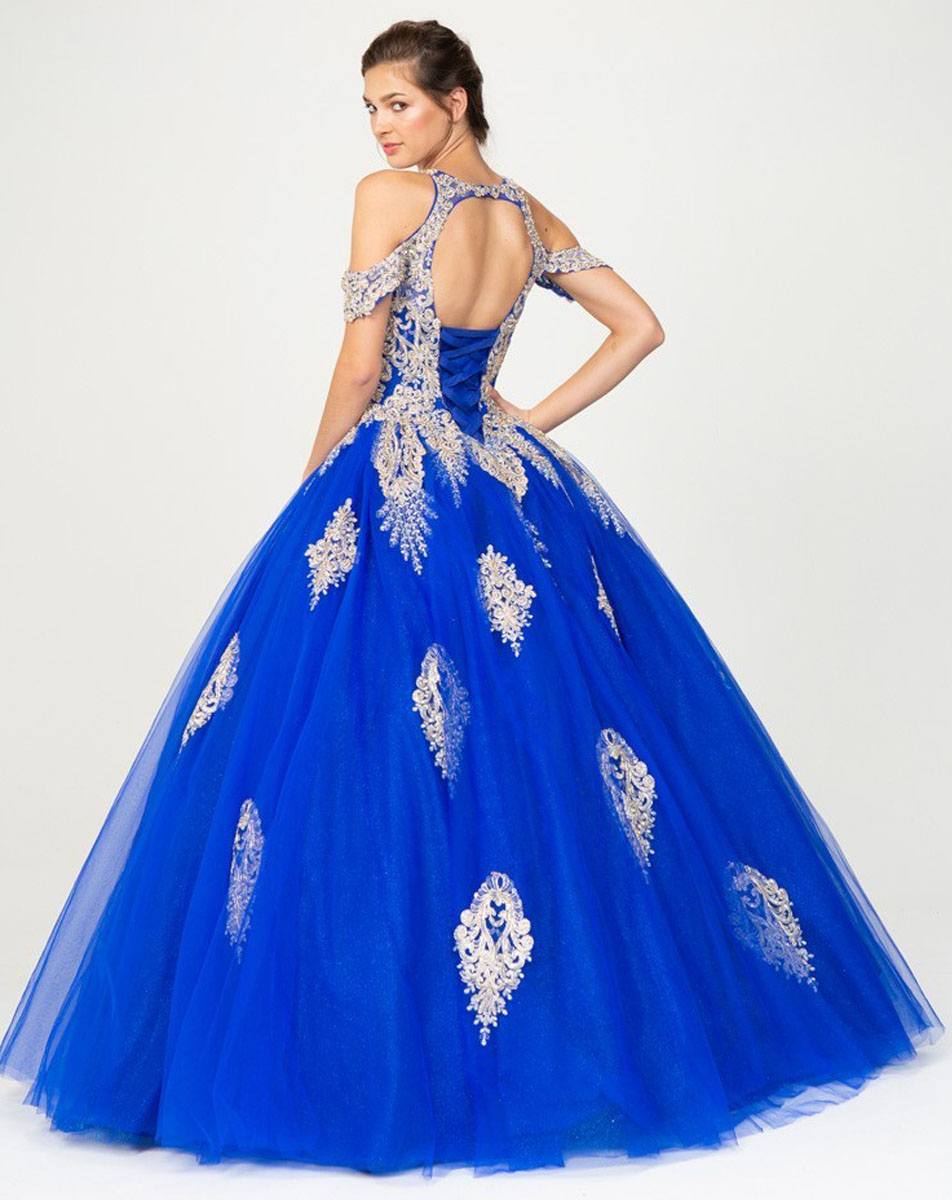 Prom Dresses Long Ball Gown Formal Prom Glitter Dress Eureka Fashion 9088 Royal