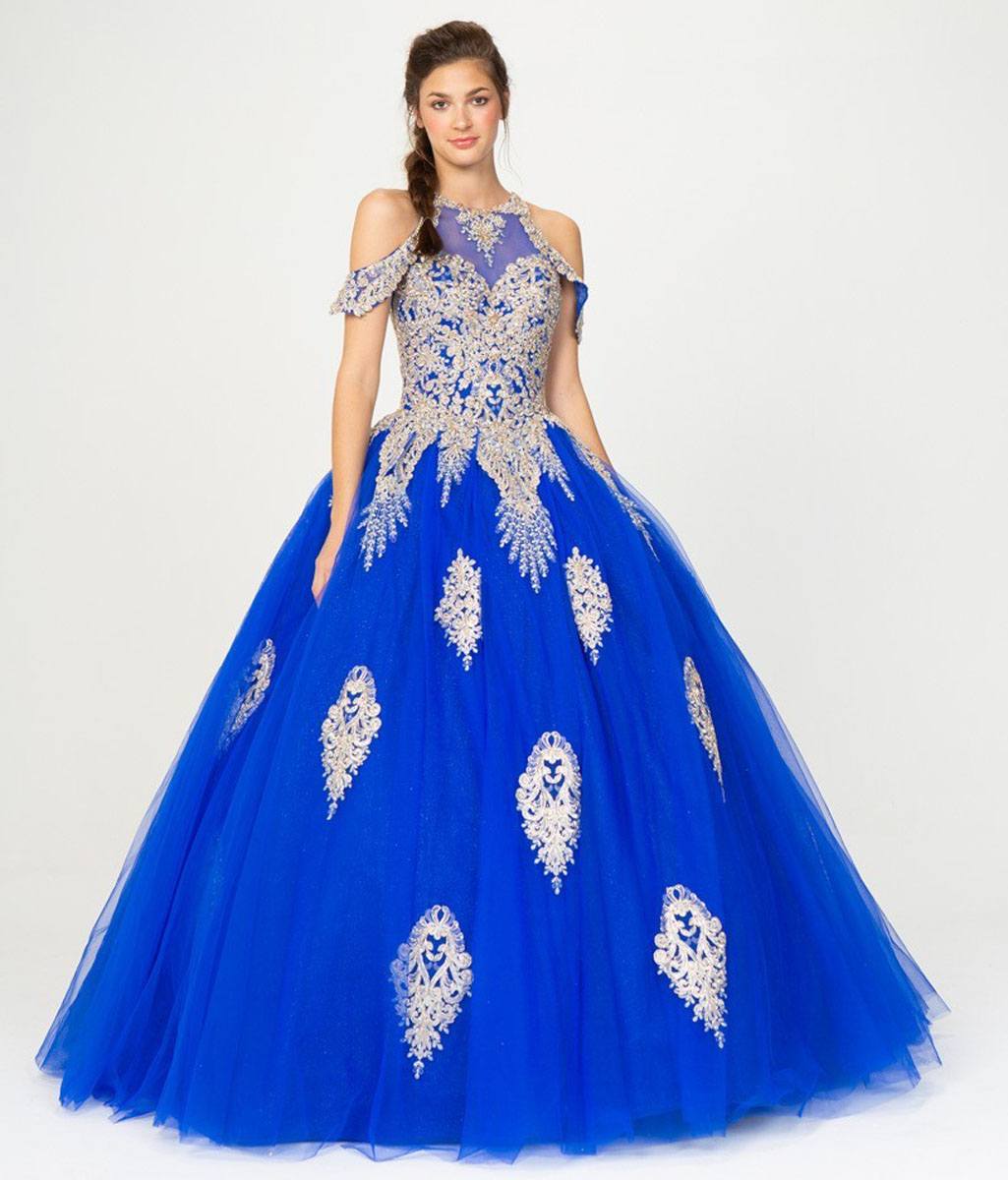 Prom Dresses Long Ball Gown Formal Prom Glitter Dress Eureka Fashion 9088 Royal