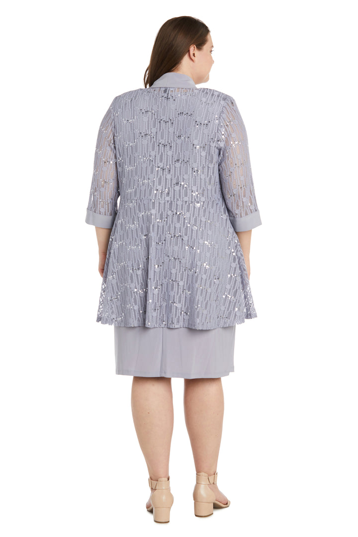 R&M Richards 9089W Plus Size Short Jacket Dress