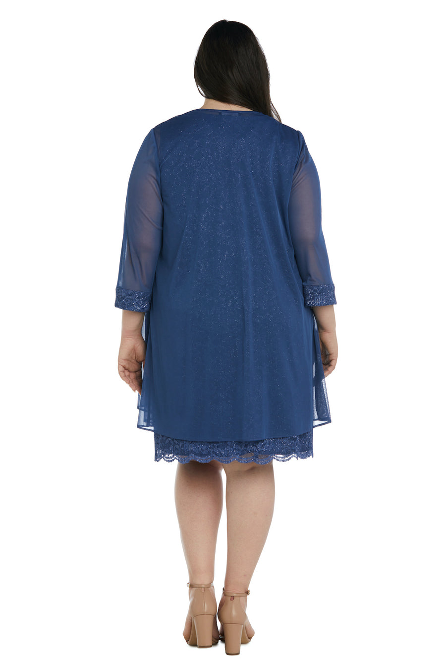 R&M Richards 9090BW Plus Size Short Jacket Dress