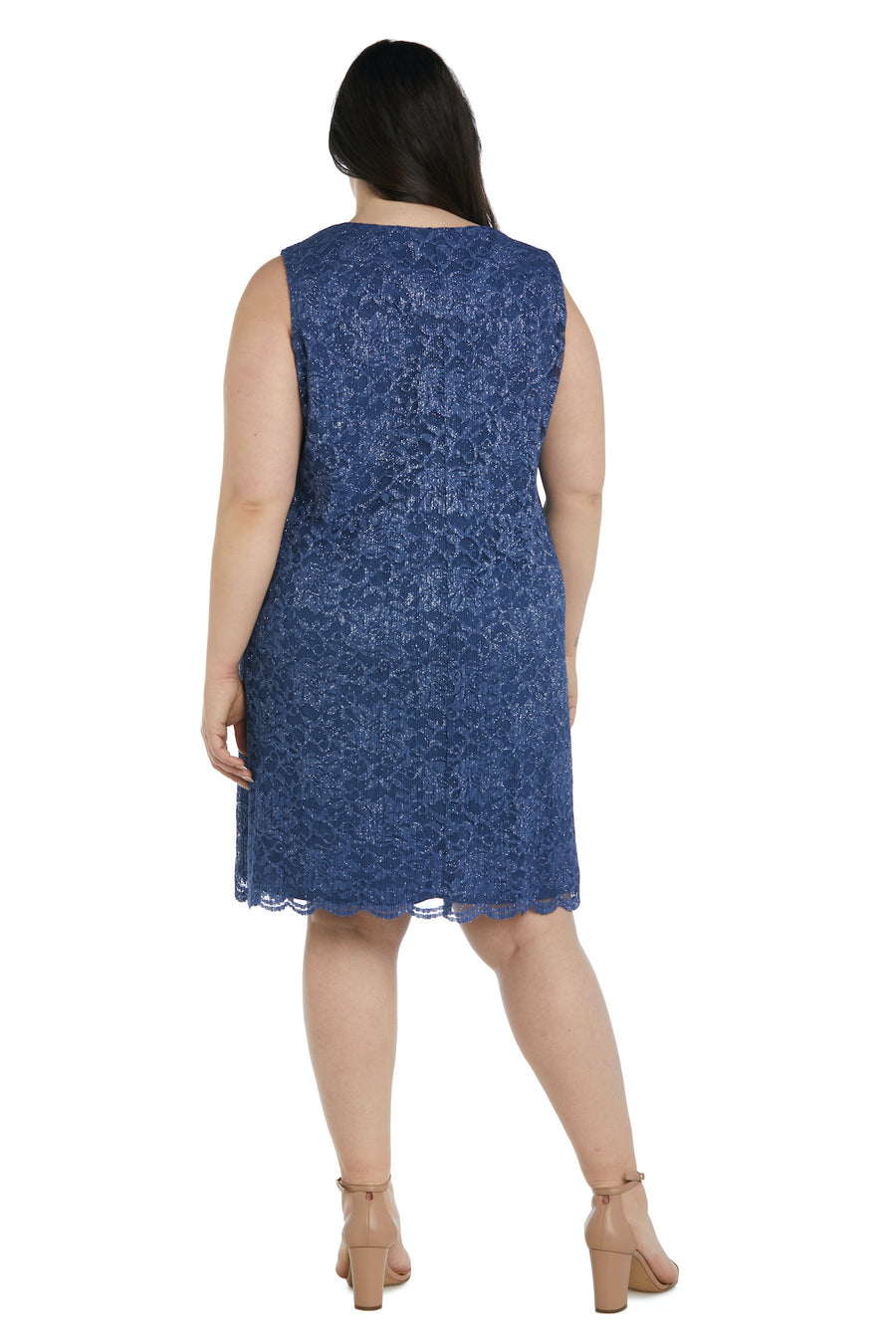 R&M Richards 9090BW Plus Size Short Jacket Dress
