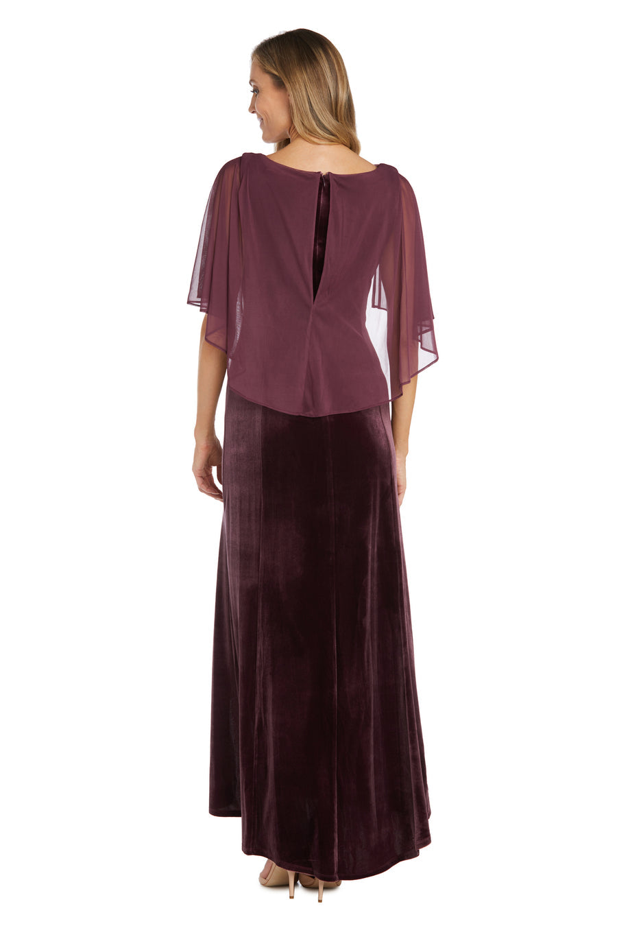 R&M Richards 9111 Long Formal Velvet Gown