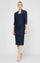 Mother of the Bride Dresses Petite Lace Jacket Short Dress Navy