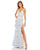 Prom Dresses Ruffle Tiered Long Formal Prom Dress Powder Blue