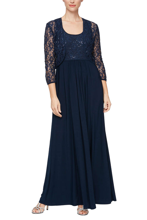 SL Fashions 9119429 Long Mother of the Bride Formal Jacket Dress