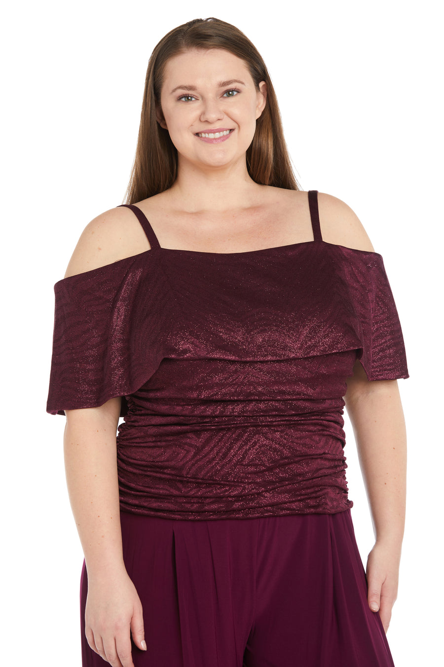 R&M Richards 9122W Plus Size Formal Jumpsuit