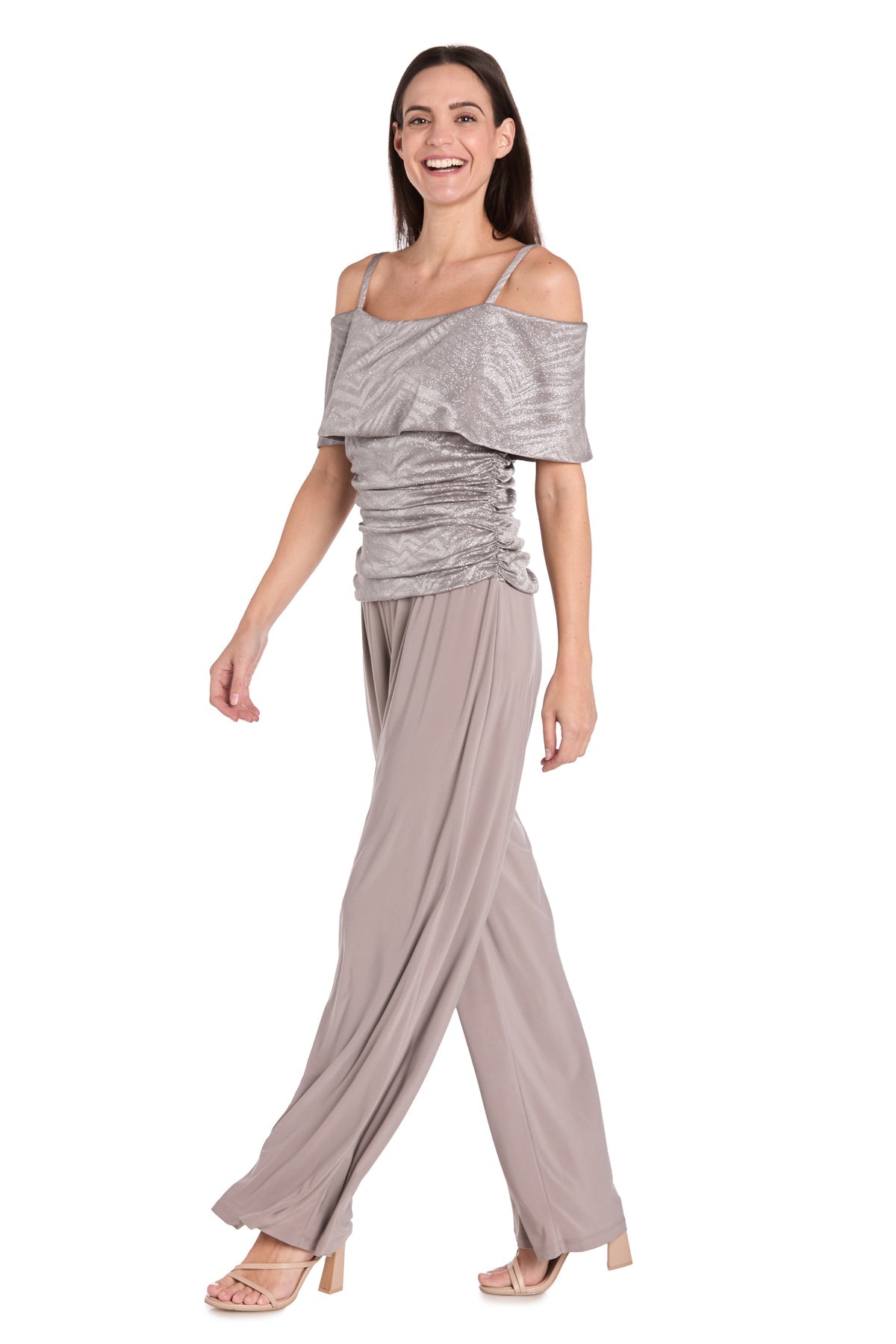 R&M Richards 9122P Long Formal Petite Jumpsuit