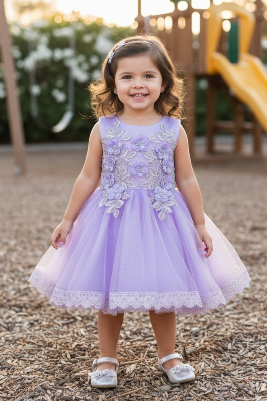 Jewel Knee-Length Tulle Flower Girl Ball Gown Cinderella Couture 9126B