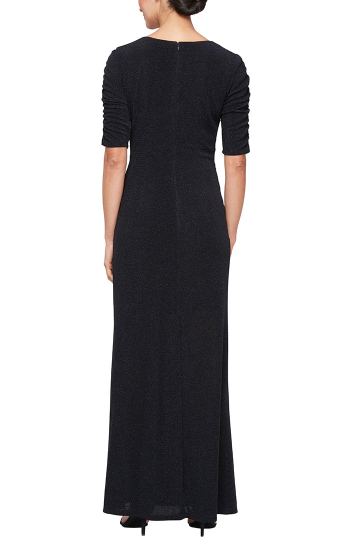 Mother of the Bride Dresses Mother of the Bride Long Glitter Formal Dress Black Blue