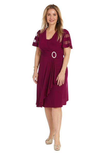 Cocktail Dresses Short Cocktail Cascade Dress Berry