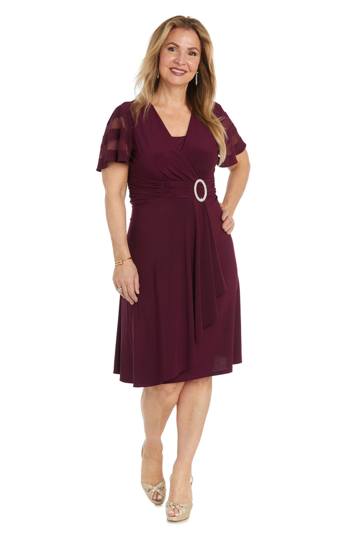 Cocktail Dresses Short Cocktail Cascade Dress Merlot
