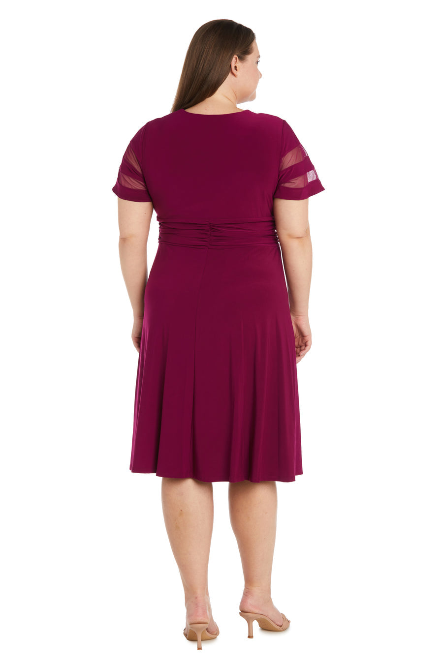 Cascade Cocktail Dress With Rhinestone Buckle