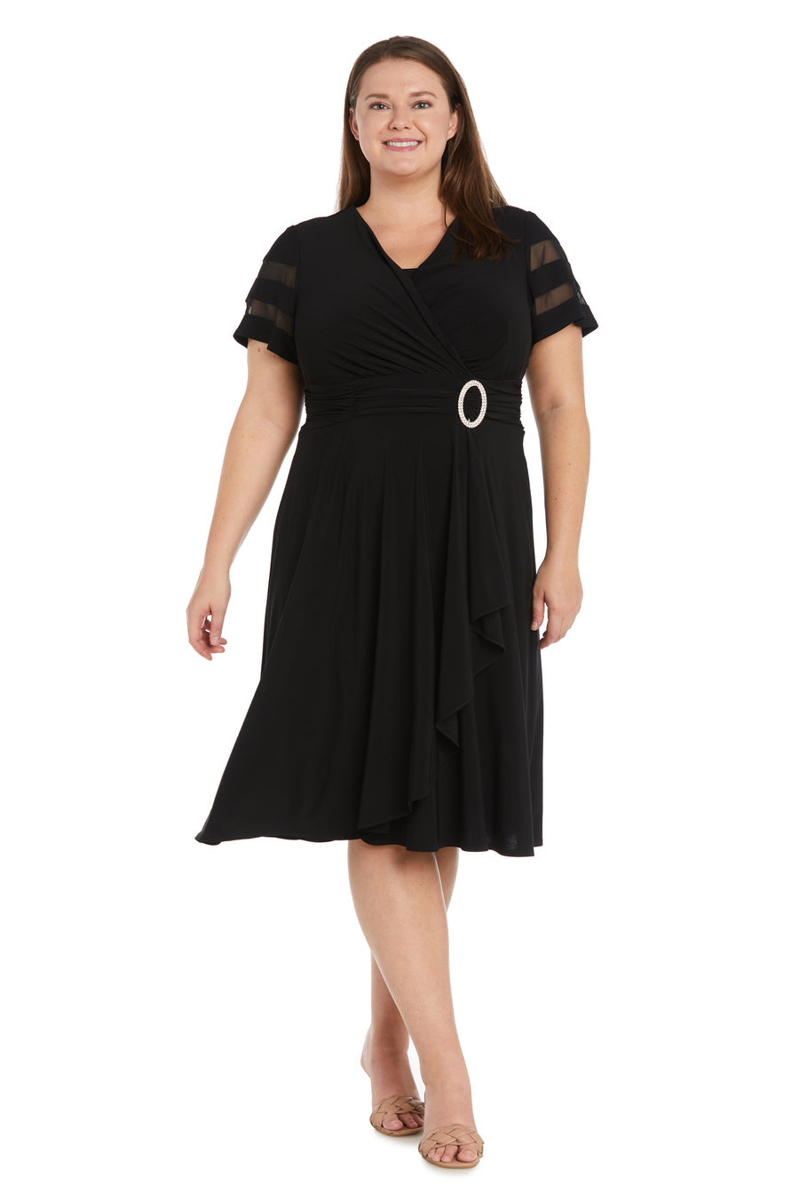 R&M Richards 9129W Short Cocktail Plus Size Dress R&M Richards 9129W Short Cocktail Plus Size Dress