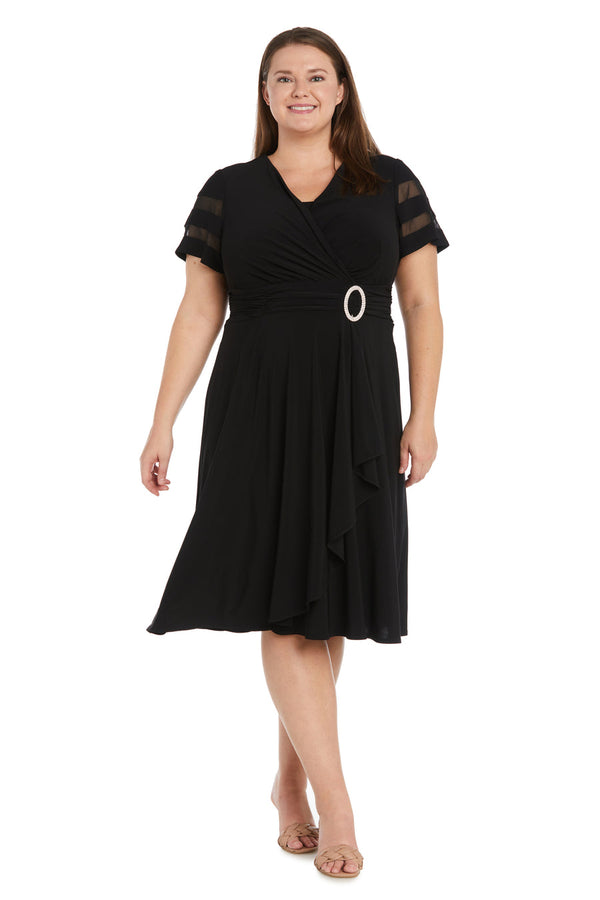 Plus Size Short Dress Cocktail R&M Richards 9129W