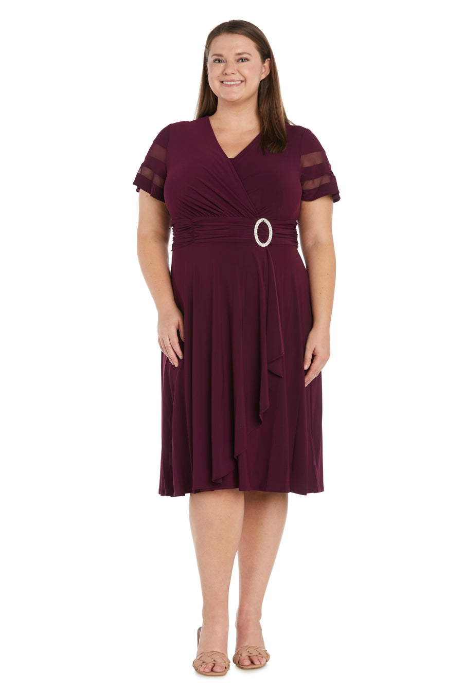 R&M Richards 9129W Short Cocktail Plus Size Dress