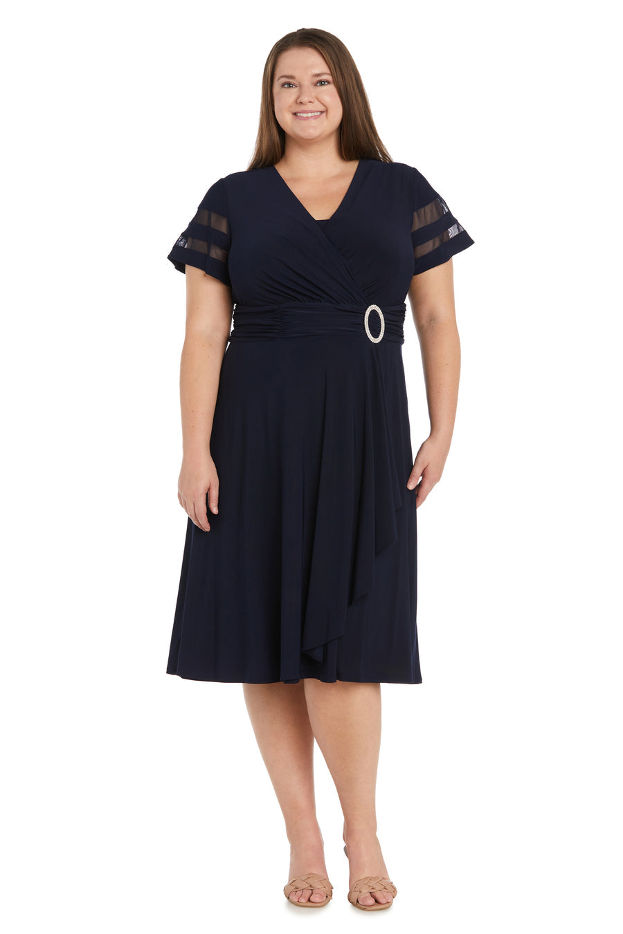 R&M Richards 9129W Short Cocktail Plus Size Dress