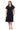 Cocktail Dresses Short Cascade Cocktail Plus Size Dress Navy