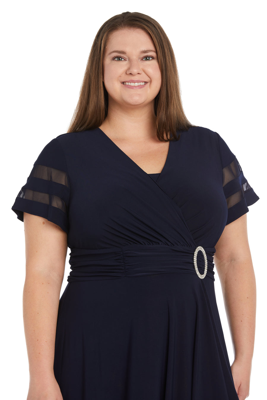 Plus Size Short Dress Cocktail R&M Richards 9129W – The Dress Outlet