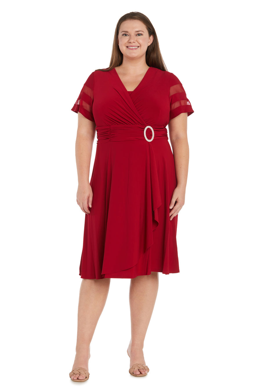 R&M Richards 9129W Short Cocktail Plus Size Dress