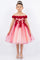 Flower Girl Dresses Short 3D Floral Applique Flower Girl Dress Burgundy