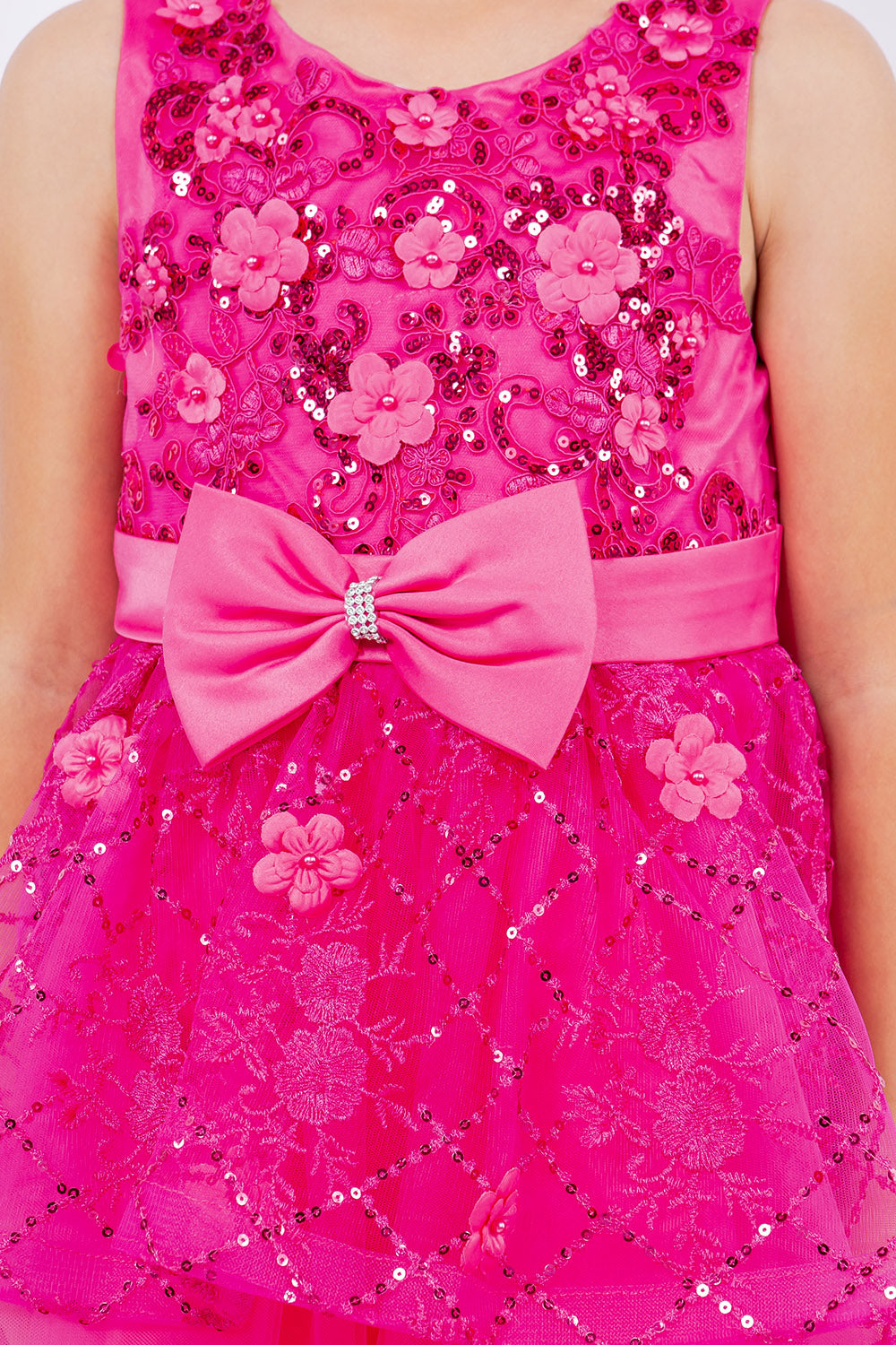 Cinderella Couture 9131 A Line Short Sequin Applique Flower Girl Dress
