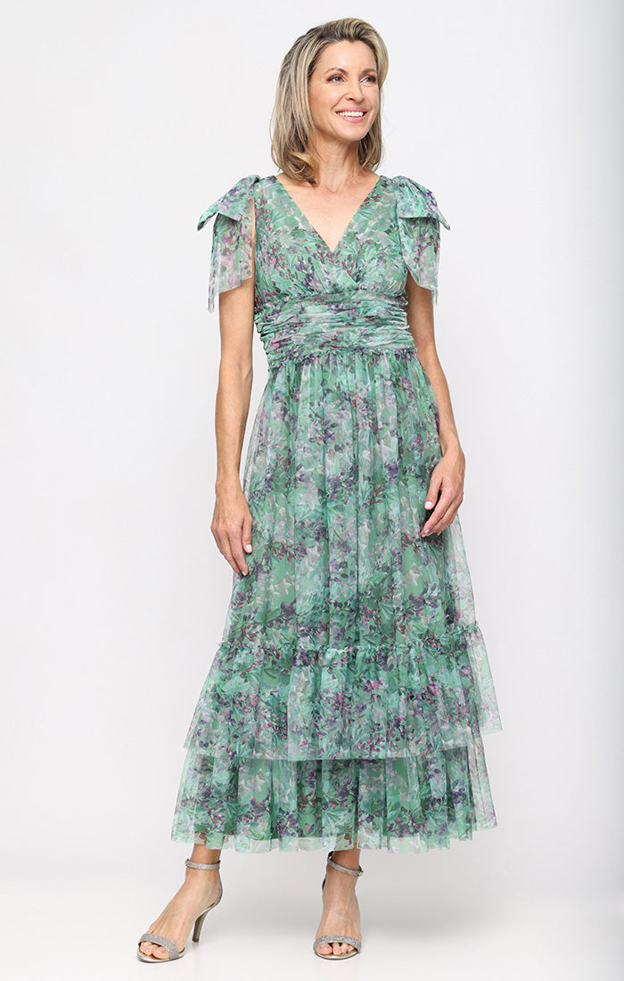 Mother of the Bride Dresses Long Print Formal Mother of the Bride Dress SL Fashions 9132148 Sage Multi