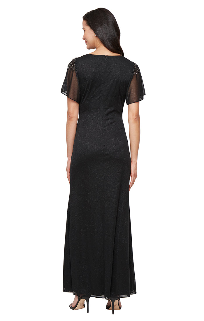 SL Fashions 9233233 Long Petite Mother of the Bride Dress