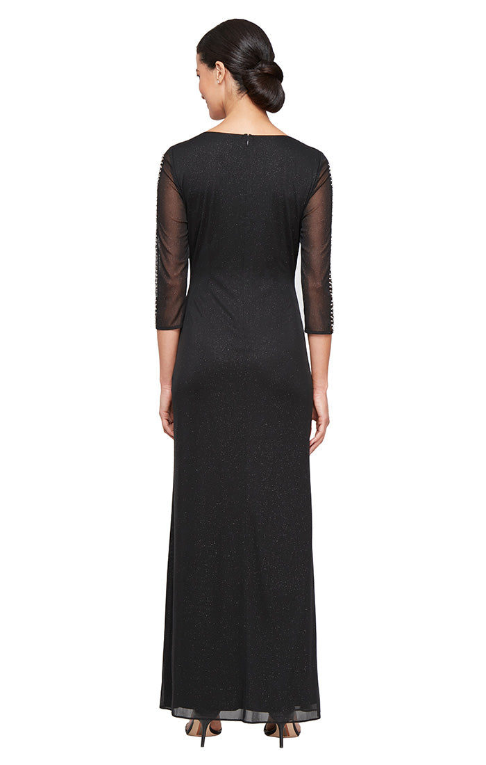 SL Fashions 9233251 Petite Mother of the Bride Long Dress
