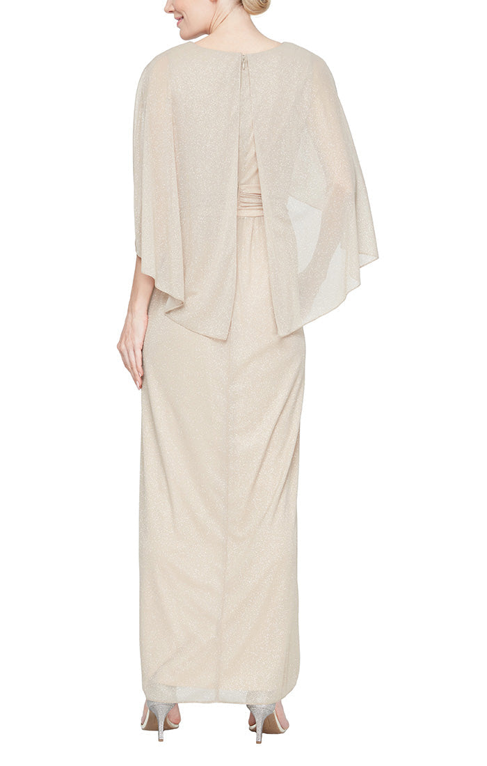 Mother of the Bride Dresses Petite Long Formal Mother of the Bride Glitter Dress Champagne
