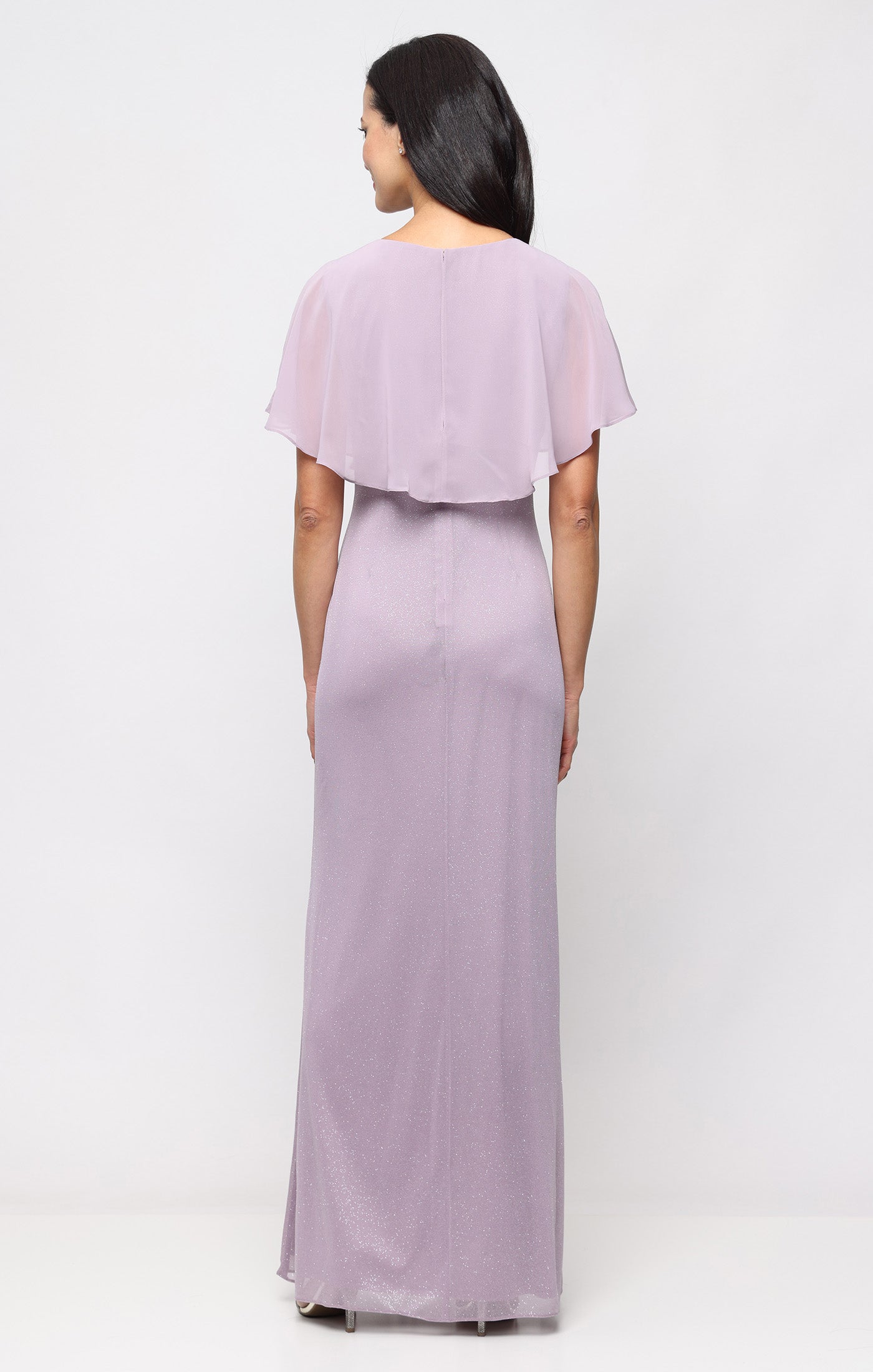 V-Neck Floor-Length Chiffon Formal A-Line Gown SL Fashions 9133289