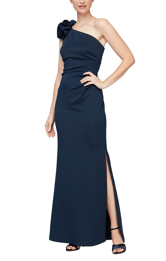 Formal Dresses Long Formal Slit Evening Petite Dress Navy