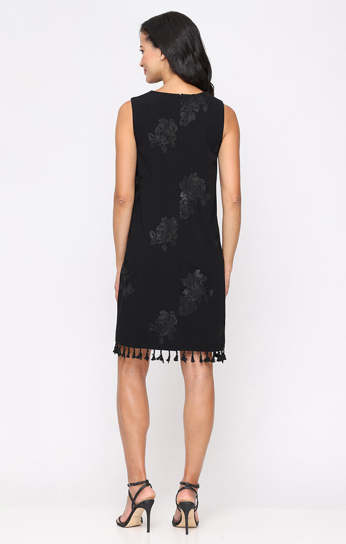 Cocktail Dresses Short A Line Fringe Cocktail Dress BLACK