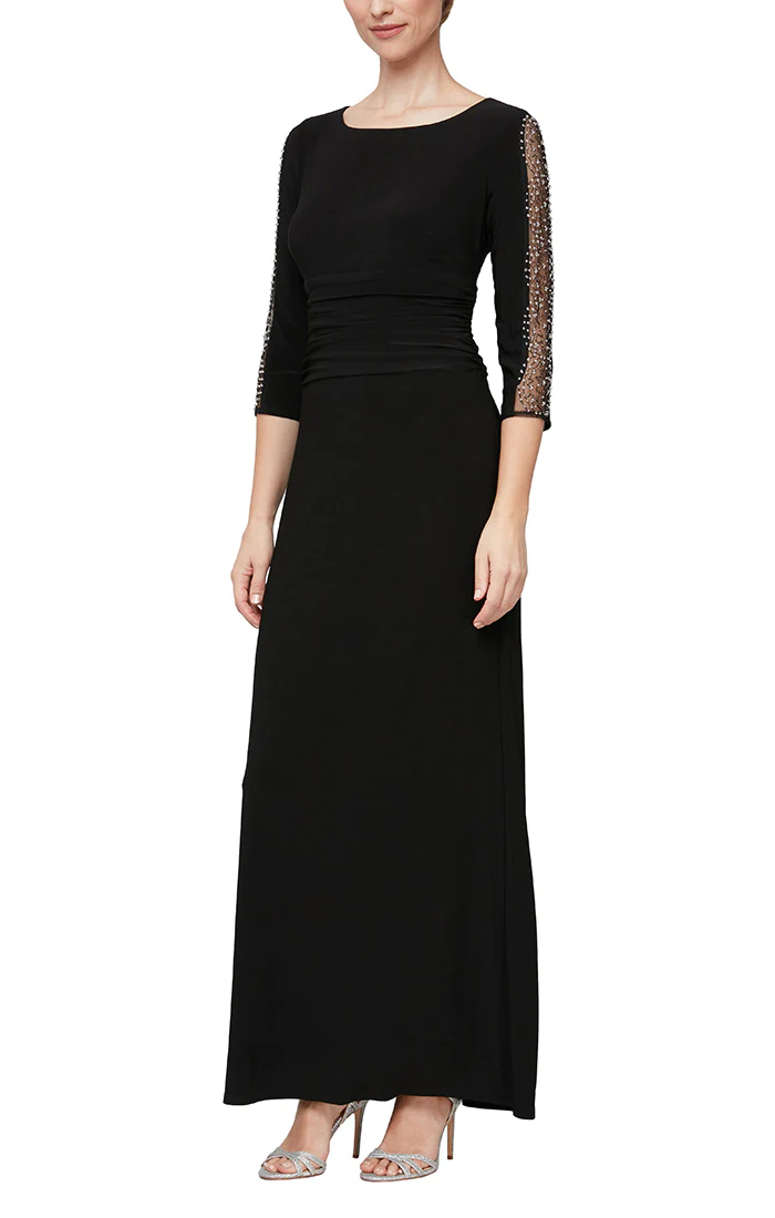 Formal Dresses  Matte Long Formal Dress Black
