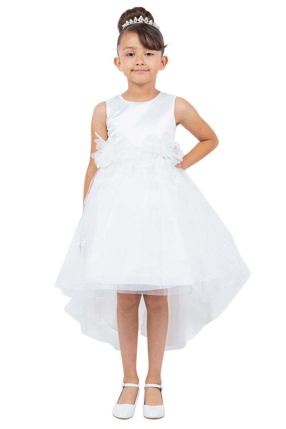 Cinderella Couture 9135 Lace High Low Flower Girl Dress