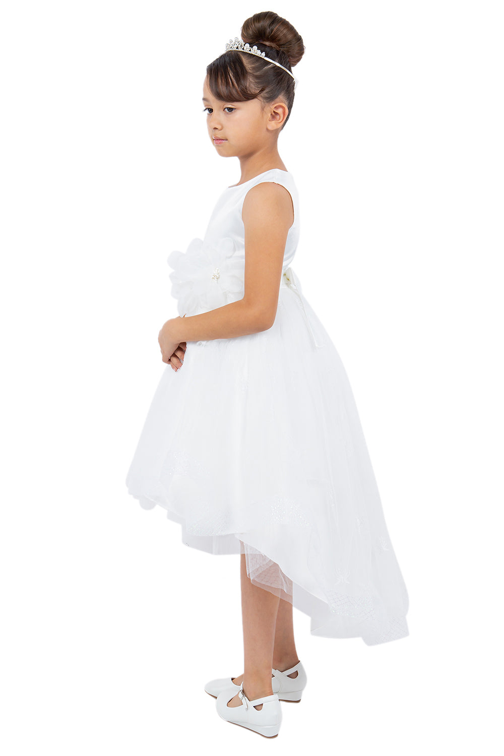 Cinderella Couture 9135 Lace High Low Flower Girl Dress