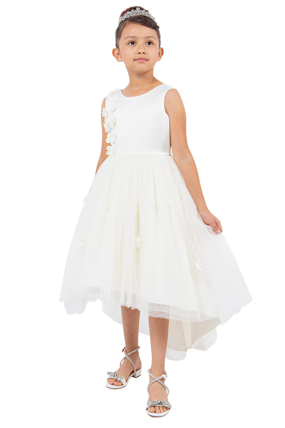 Cinderella Couture 9136 High Low A Line Flower Girl Dress