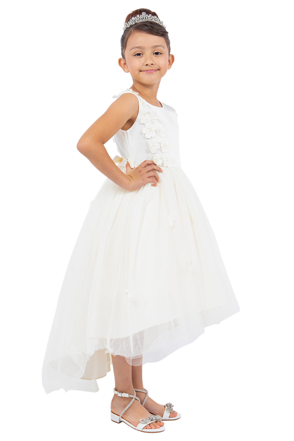 Cinderella Couture 9136 High Low A Line Flower Girl Dress