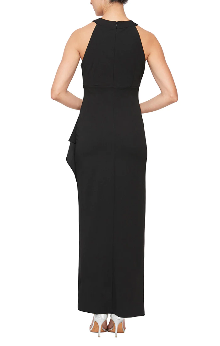 SL Fashions 9237208 Beaded Long Formal Dress